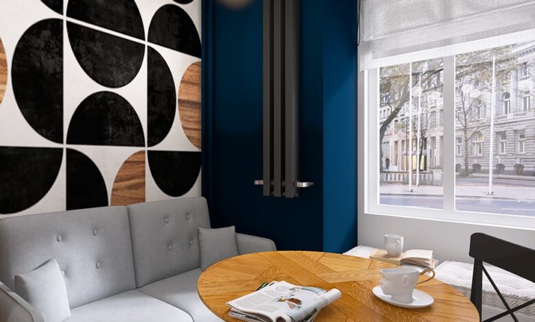 Kuchnia z salonem w mieszkaniu na wynajem